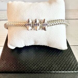 Silver Spike Bracelet